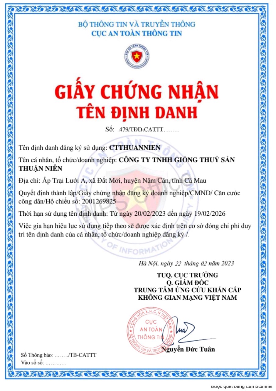 GIẤY CHỨNG NHẬN ĐỊNH...